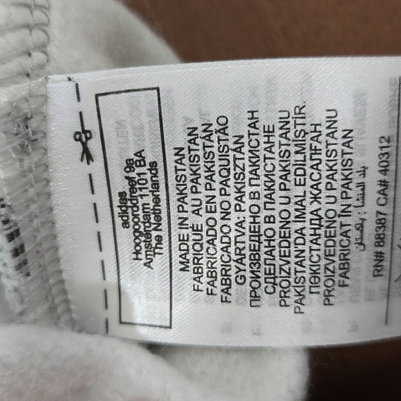 NWT Adidas Originals Adicolor Essentials FleecebHoodie Gray/White IA6418 Women's - Picture 8 of 10